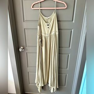 Easel Light Green Midi Dress